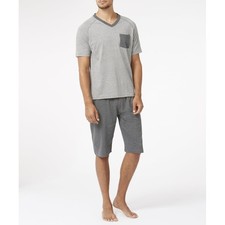 Wolsey Men's Short Sleeve Jersey Cotton Nightwear Sleepwear Loungewear Pyjama