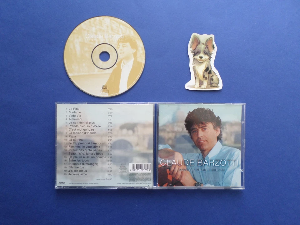 cd - CLAUDE BARZOTTI  " ses plus grands succés " en TBE - Photo 1/1