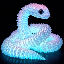 24In 3D Printed Snake Toys, Flexible 3D Printed Animals Fidget Toys for ADHD Str