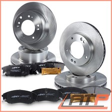 DISCHI FRENO + PASTIGLIE ANTERIORI POSTERIORI ADATTI PER KIA SORENTO MK 1 02-09 2.4-3.5