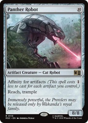 Panther Robot MTG R 113 Commander: Marvel Super Heroes MSC NM