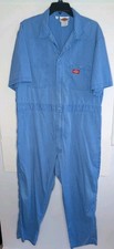 Dickies Coveralls Faded Bleach Spots Light Blue Chest 46 Mens Workwear
