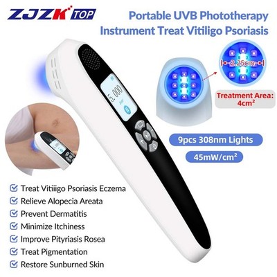 Compact 308nm UVB Light Therapy Device for Hand Foot Skin Disease 45mW/cm²