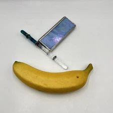 Stained Slag Glass & Pewter Kaleidoscope Glitter Wand Vintage