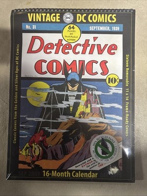 Vintage DC Comics  Detective  Comics Batman 16 Month Calendar 11x14 ** SEALED **