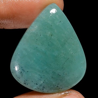100% Natural Amazonite Heart Shape Cabochon Gemstone 35 Ct. 29X24X5 mm X-26340
