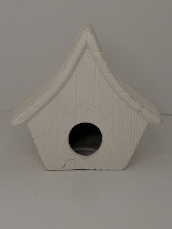 Ready To Paint Ceramic Bisque Small Bird House