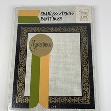Vintage Masterpiece Seamless Panty Hose Sunset Medium Tall One Pair NOS Sealed