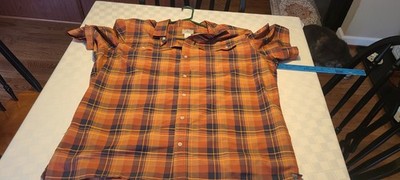 LL Bean SunSmart Cool Weave Shirt Mens XL Short Sleeve Button Up Performance