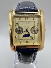 Orologio Uomo Vintage Anton Rusano Tank Fasi Lunari Tripla Data Uomo "