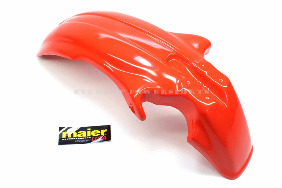 Guardabarros delantero rojo flash naranja 83-85 XR200 250 350 500 (ver notas) #K92 Foto 2 de 4
