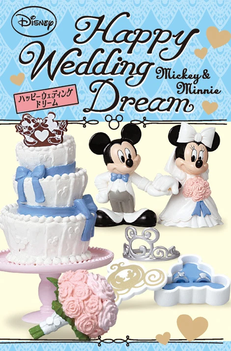 Re-Ment Miniature Disney Mickey Minnie Mouse Happy Wedding Dream