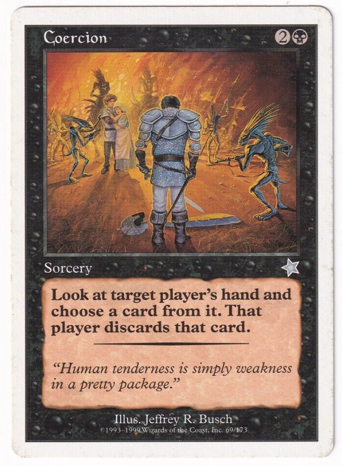 Coercion Starter 1999 #69 Magic The Gathering MTG Single