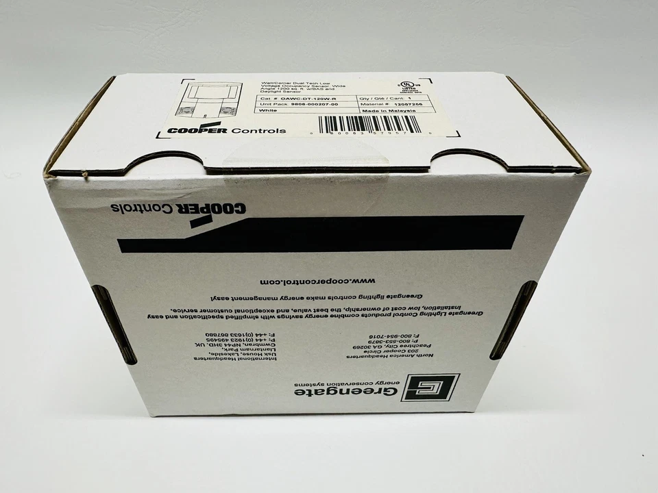NEW Cooper Greengate OAWC-DT-120W-R Dual Tech Low Voltage Occupancy Sensor - Image 3 of 3