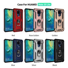 Custodia Cellulare TPU per HUAWEI M30s Mate 20 30 Lite 20X Pro Anti-Drop con Anello in Metallo