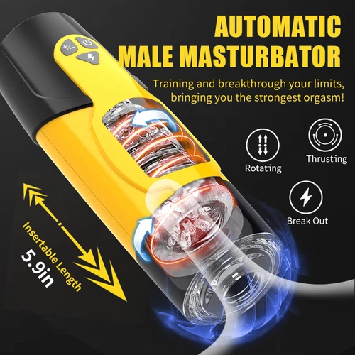 Automatic Handsfree Male Masturbator Cup Stroker Pocket Oral Sex Toy for Men UK - Picture 4 of 12