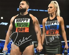 Rusev & Lana Signed 11x14 Photo BAS Beckett COA WWE Day #1 Picture Autograph 220