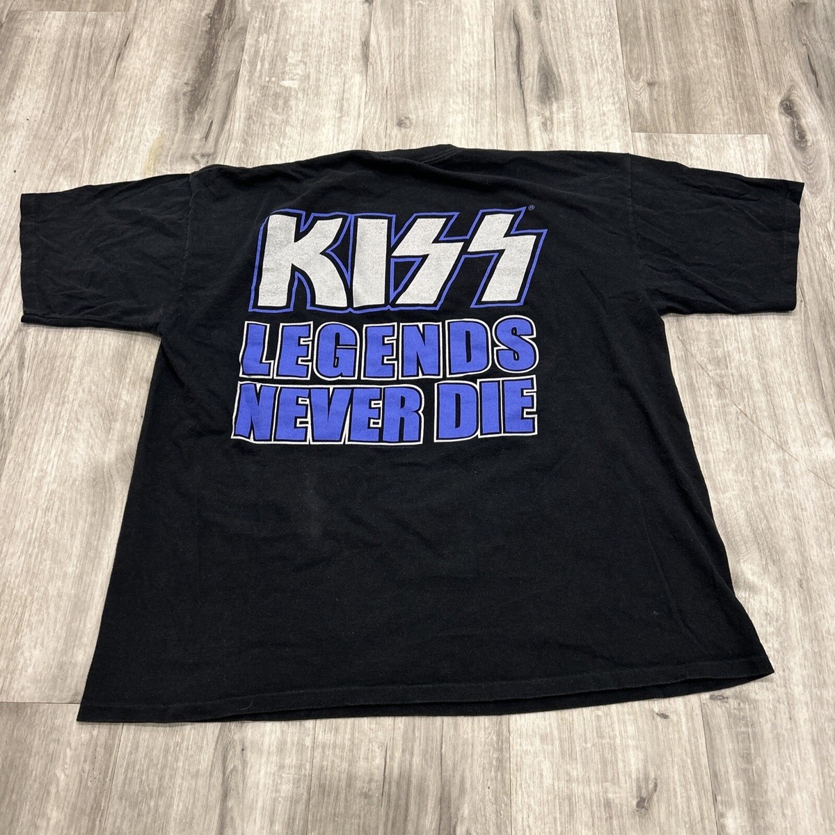 Vintage Kiss Shirt Men's XXL Black The Farewell Tour Legends