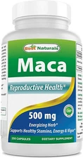 Best Naturals Maca Root 500 mg for men 250 Capsules