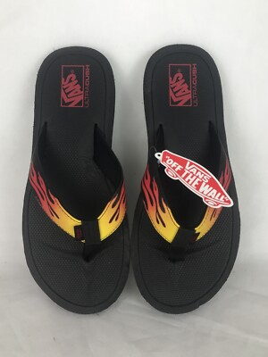 Vans nexpa synthetic flame black slipper VANS Nexpa Flip Flops Sandals Mens US Sz 7, Black - Flames  main image 3