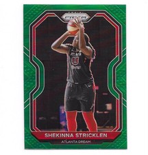 2021 Panini Prizm WNBA Shekinna Stricklen Green Prizm Refractor #35 Dream