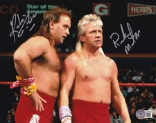 Ricky Morton Robert Gibson Signed 8x10 Photo BAS COA WWE AWA NWA SMW Autograph 5