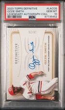2023 Topps Definitive Ozzie Smith Legendary Auto /25 PSA 10 GEM MINT