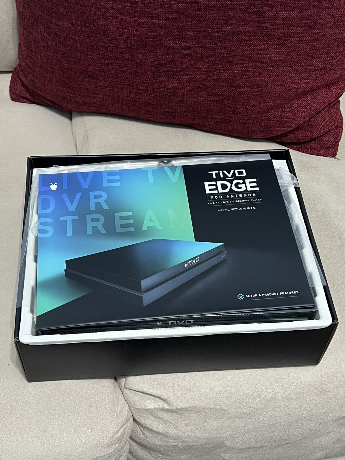 New TiVo Edge Antenna TV DVR Streaming 4K UHD Media Player 500GB RD6F50