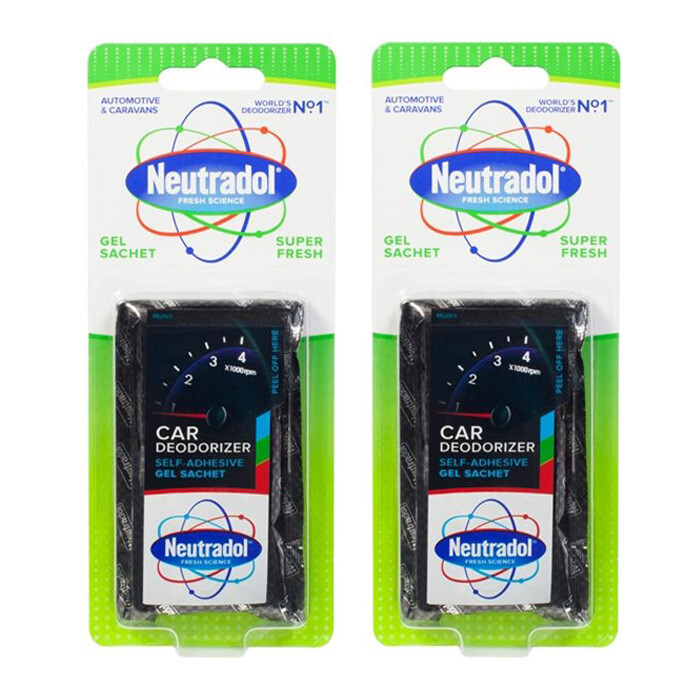 2 x Neutradol Car Home Deodorizer Odour Air Freshener Scent Gel FRESH GREEN eBay