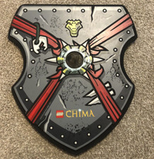 Lego Legends Of CHIMA Costume Red /gray boys Shield 16 X14