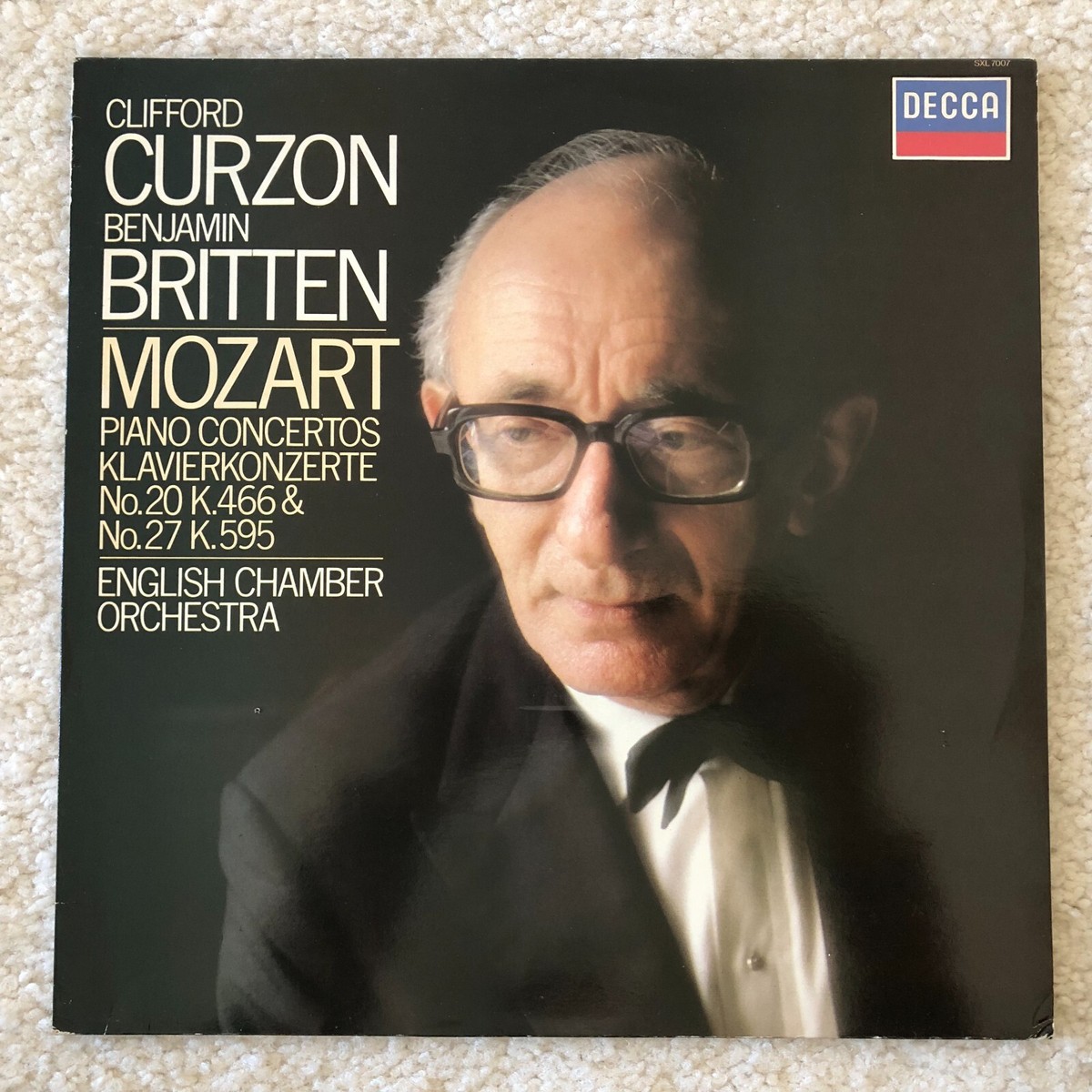 DECCA SXL 7007 Mozart Piano Concertos Nos.20 & 27 Clifford
