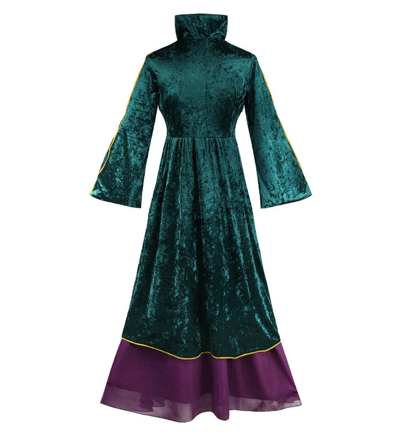 Hocus Pocus 2 Winifred Sanderson Disfraz Disfraz Vestido Conjunto Peluca Capa Foto 4 de 4