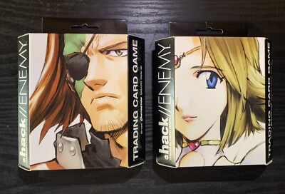 .hack Enemy Trading Card Game - SEALED NEW 2004 - 2x 60 Card Starter Decks