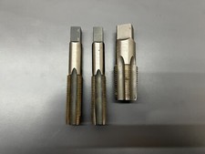 (E) 3PC MACHINIST TAP SET - VERMONT & MORSE - READ DESC - EXC COND - MADE IN USA