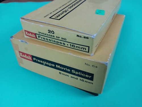Kodak Presstape 8mm 16mm FILM GIUNCER & Presstape funzionante 15 confezioni da 20 belle! - Foto 5 di 6