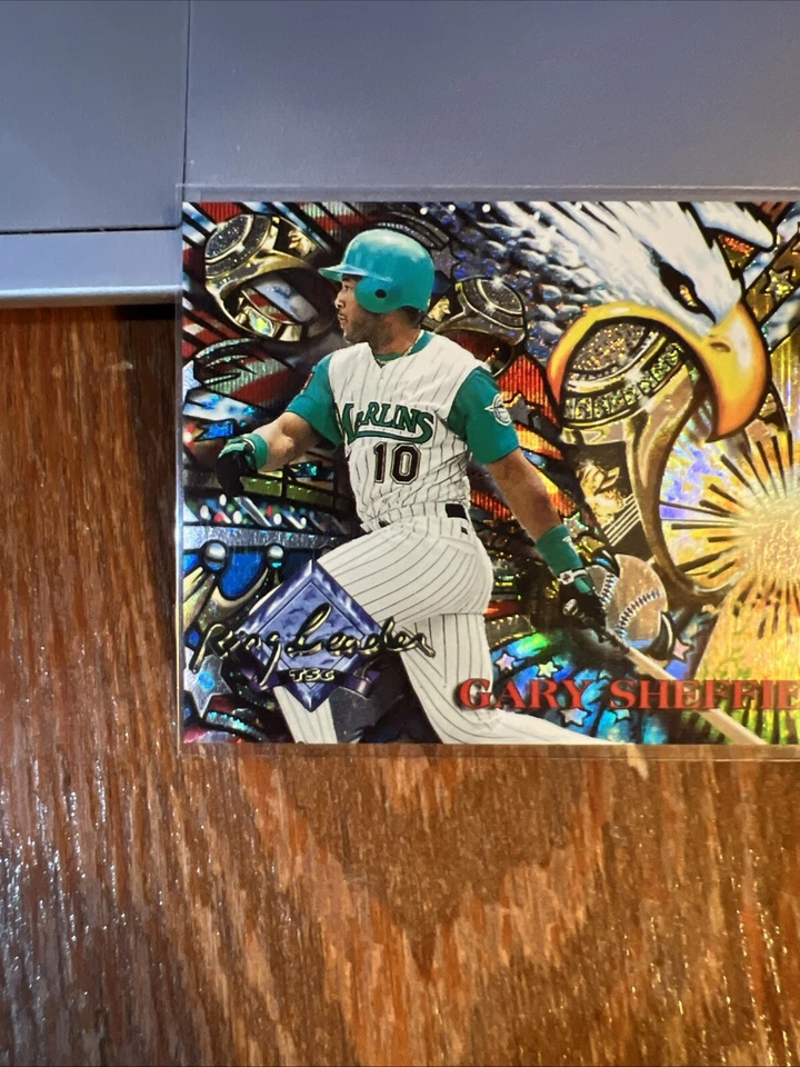Gary Sheffield 1995 Topps Stadium Club Anillo Líderes Inserto #15 Marlins Foto 3 de 4