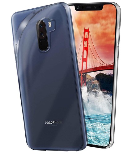 Coque Silicone Housse Etui Gel Line pour Xiaomi Poco X3 NFC Bleu