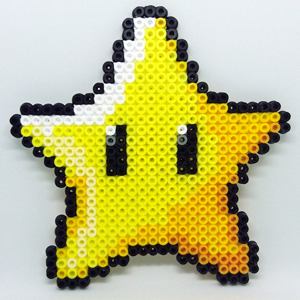 Mario Star Hama Bead Designs Nintendo Super Mario Bros INFINITY