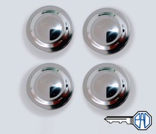 MG Midget Rostyle Wheel Centre Cap Set Polished Finish, AHA8950 x 4