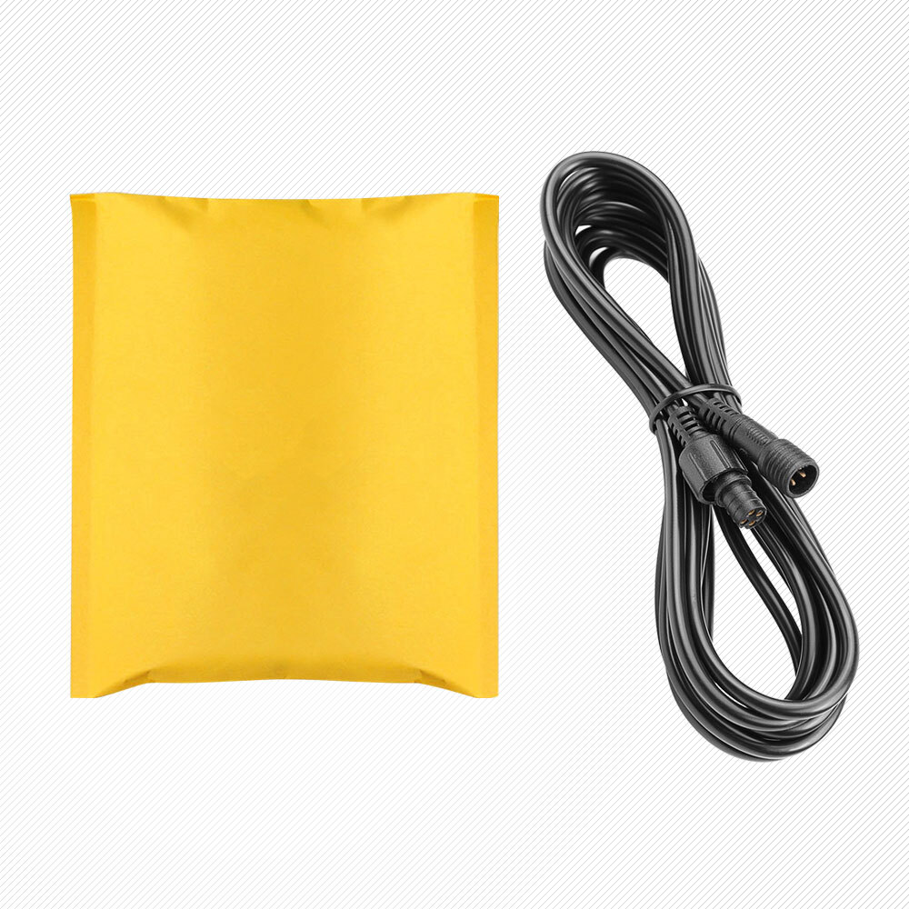 4X RGB LED Rock Lights Pods Extension Wire For Underbody APP Bluetooth