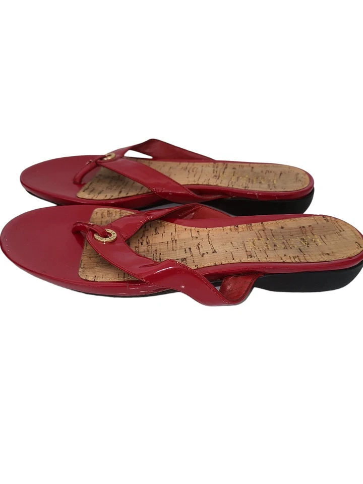 Sandalias Kamina LAUREN Ralph Lauren Mujer Rojo Charol Talla 9B Foto 3 de 4
