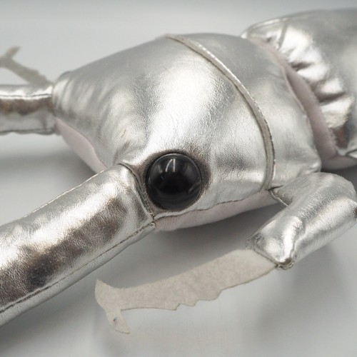 Peluche 11" jouet poupée insecte Golden Kabuto vs Silver Cerf Beetle MD1002 Sk Japon - Photo 11/13