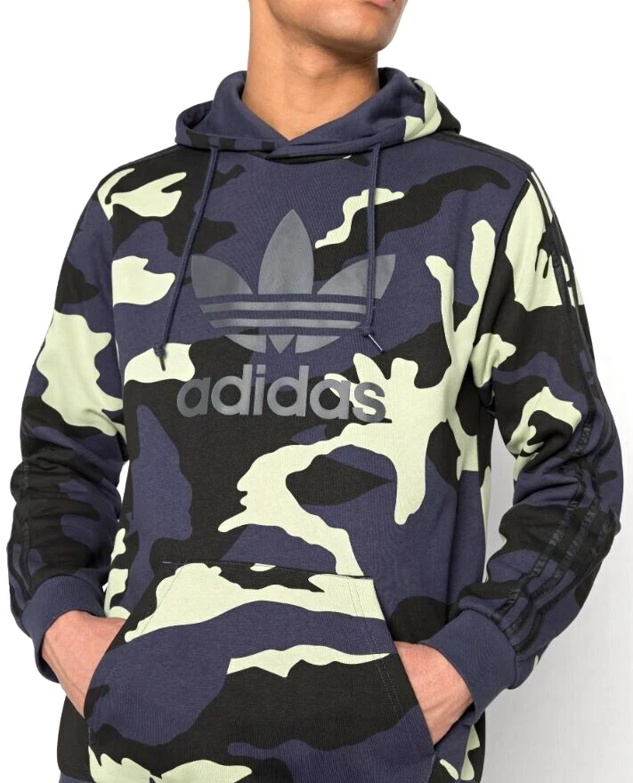 NEW MENS ADIDAS ORIGINALS CAMO HOODIE ~SIZE LARGE #HF4882