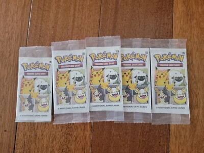 Pokemon TCG GENERAL MILLS 25th Anniversary 3 Card Packs Promo Lot of