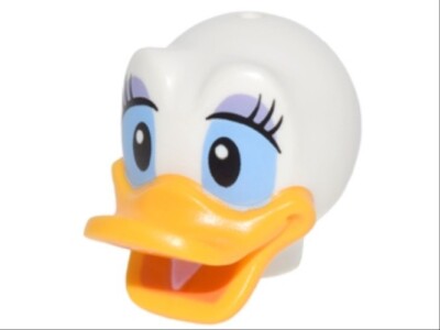 New LEGO Duck DAISY HEAD Eyeshadow Big Lashes Smiling Animal Cute Girl DISNEY