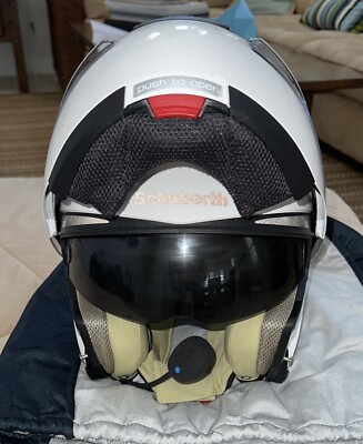 bmw system 6 helmet vs schuberth c3 White SCHUBERTH C3 Motorcycle Helmet w/ SRC Comm. System - Size XS