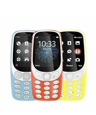 3310 Dual SIM GSM 2.4'' Camera 2MP SD Card Snake Cell Phone