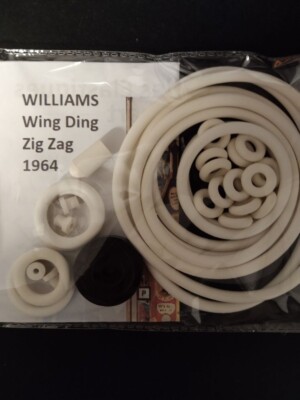 Elastic Pinball Kit - ZIG ZAG / WING DING - WILLIAMS - Pinball Rubber Kit