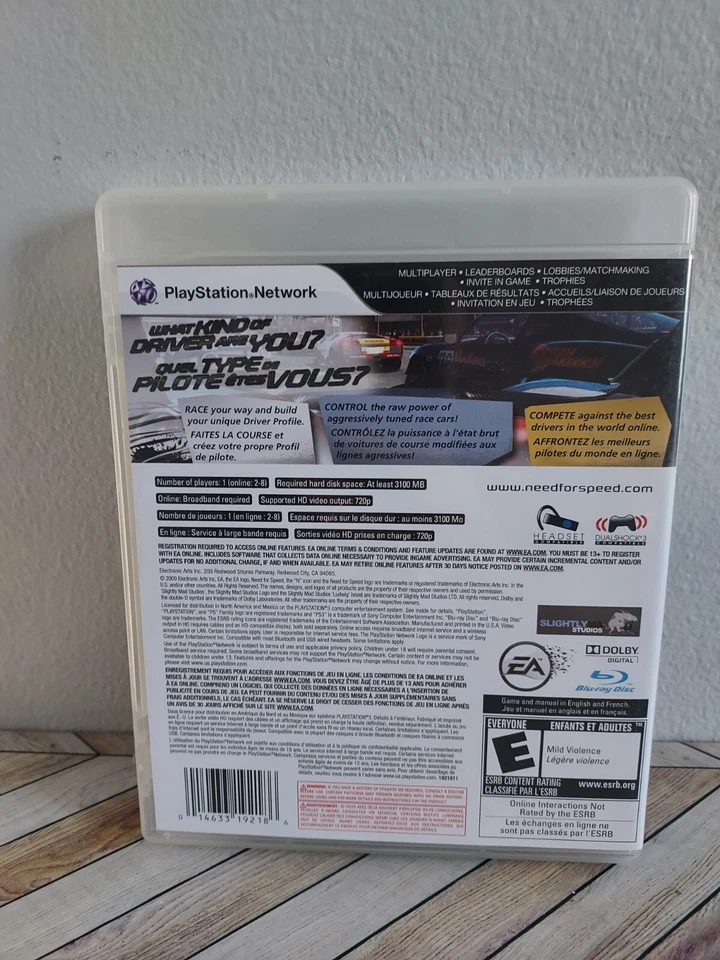 Juego Need For Speed Shift PS3 con manual Foto 2 de 4