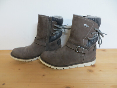 S Oliver Winterstiefel Damen Mädchen warm gefüttert Leder 37 S.o.TEX sehr gut 